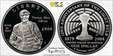 2004-P $1 Edison PR69DCAM