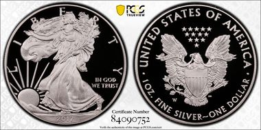 2017-W $1 Silver Eagle First Strike PR70DCAM
