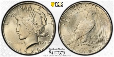 1925 $1 MS66