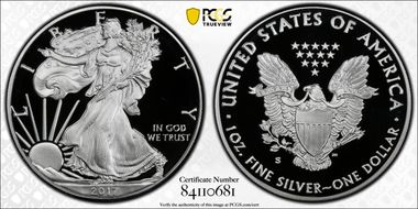 2017-S $1 Silver Eagle Congratulations Set First Strike PR69DCAM