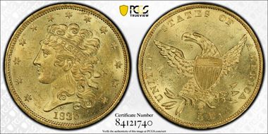 1835 $5 MS62