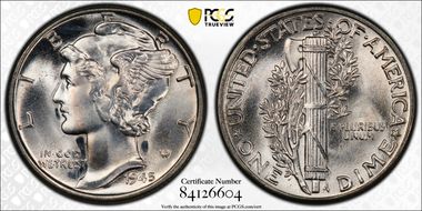 1945 10C FS-101 DDO MS66+