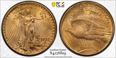 1925 $20 MS64+