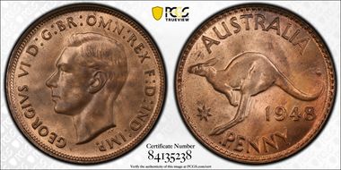 1948 (m) 1D KM-36 MS65RB