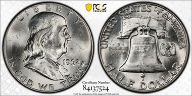 1962 50C MS64FBL