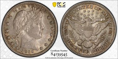 1916-D 25C AU58