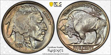 1938-D/S 5C Buffalo MS67