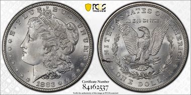 1883 $1 MS66+ 
