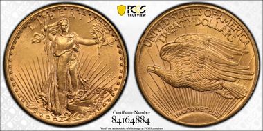 1924 $20 MS64