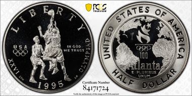 1995-S 50C Basketball PR70DCAM