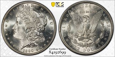 1890-S $1 MS65