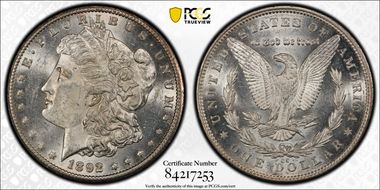 1892-CC $1 MS61