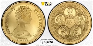 1975 $100 Queens of England SP69