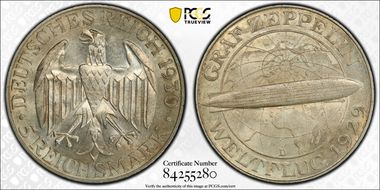 1930-D 5 Mk Zeppelin J-343 MS62