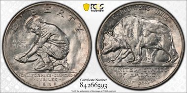 1925-S 50C California MS63