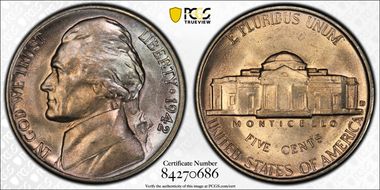 1942-D/D 5C D/Horizontal D MS66FS