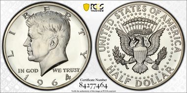 1964 50C Accented Hair PR68DCAM