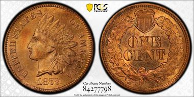 1877 1C MS65RD