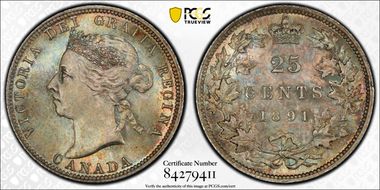 1891 25C MS66+