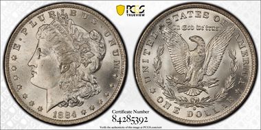1884-O $1 MS65