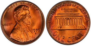 1970-S 1C Large Date MS67+ RD