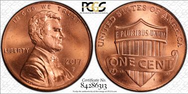 2017-P 1C Shield MS67RD