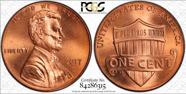 2017-D 1C Shield MS67RD