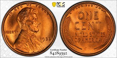 1933 1C MS67+ RD