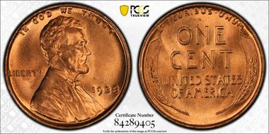 1938 1C MS67+ RD
