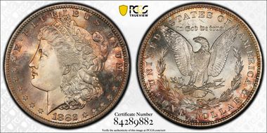 1882-S $1 MS67+