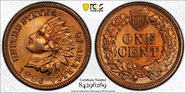 1886 1C Type 1 MS66+ RD