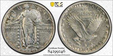 1920-D 25C XF45