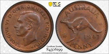 1947 Y. (p) 1D MS63BN