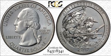 2017-P 25C George Rogers Clark NP MS67
