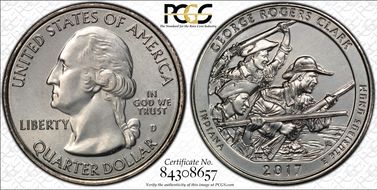 2017-D 25C George Rogers Clark NP MS67