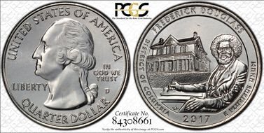 2017-D 25C Frederick Douglass NP MS67