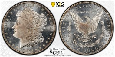 1886 $1 VAM 17 Doubled Arrows MS65DMPL