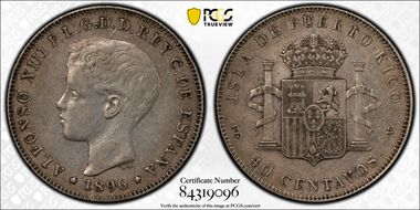 1896-PG V 40C KM-23  Ag XF40