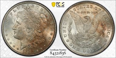 1878 7/8TF $1 Strong, VAM 37, 7/4 MS62
