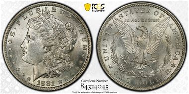1881-O $1 MS61