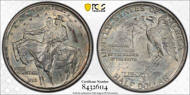 1925 50C Stone Mountain MS67