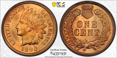 1890 1C MS66+ RD