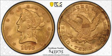 1878 $10 MS64+