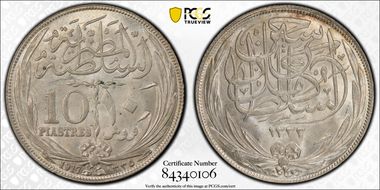 AH1335-1917-H 10 Pst KM-320 MS64