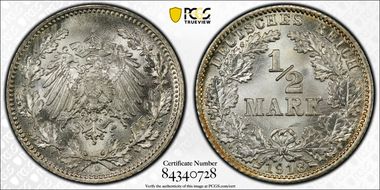 1918-D 1/2 Mk J-16 MS68