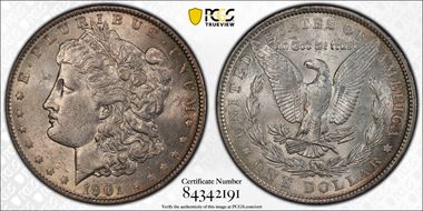 1901 $1 AU58