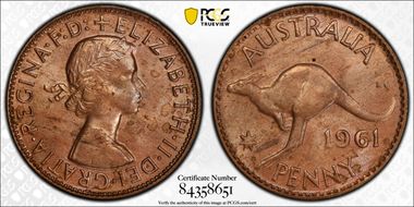 1961 Y. (p) 1D MS64RB