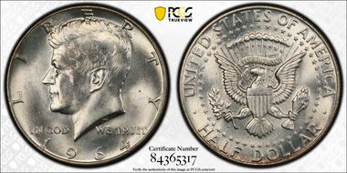 1964-D 50C DDO, FS-101 MS64