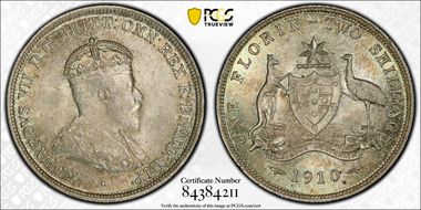 1910 Florin MS64+
