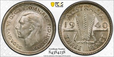 1940(m) 3D KM-37  Ag MS65+